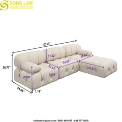 Ghế sofa góc Sông Lam ATUNUS SUL0213