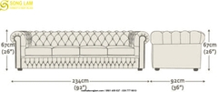 Ghế sofa Chesterfield Sông Lam Original SUI0811