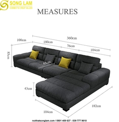 Ghế sofa góc Sông Lam SUL01121