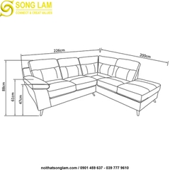 Ghế sofa góc Sông Lam SUL01123