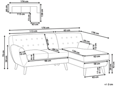 Ghế sofa góc Sông Lam MOTALA SUL0115