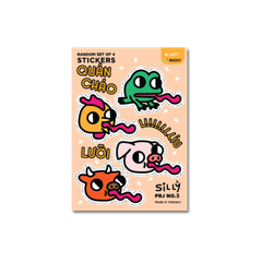 Nhãn dán "Quán cháo líu lưỡi" [2 loại]