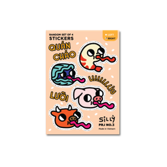 Nhãn dán "Quán cháo líu lưỡi" [2 loại]