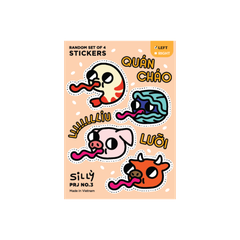 Nhãn dán "Quán cháo líu lưỡi" [2 loại]