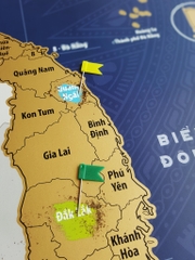 Bản đồ cào "Việt Nam - Xanh dương"