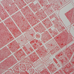 Sài Gòn Map Red A3 Riso Print