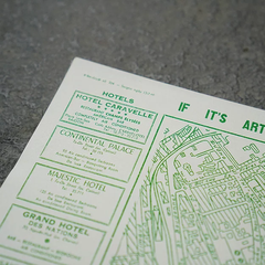 Tranh Riso A3 "Sài Gòn Map Green"