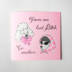 Thiệp Riso "From One Bad Bitch"