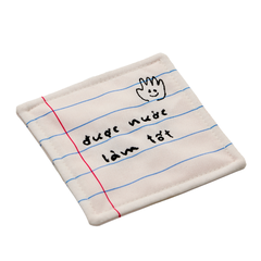 Set of 4 Lót Ly Vải "Reminder"