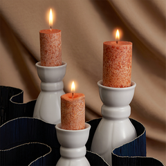 Fairy Dance Ceramic Candle Holder - White
