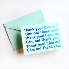 Thiệp "Thank You Typo"