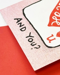 Thiệp " I Love U And You?"