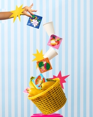 Lót ly gốm "Set 2 - Hấu Măng"