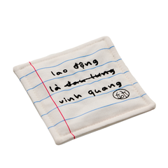 Set of 4 Lót Ly Vải "Reminder"