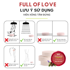 Viên xông tắm đứng 95gr "FULL OF LOVE"