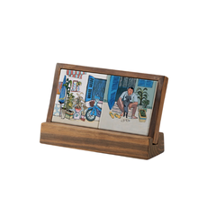 Lót ly gốm "Set 2 - Hẻm nằm trong hẻm"