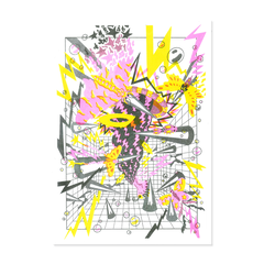 Tranh Riso A3 "Butterfly Illusion"
