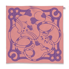 Khăn Mĩ Miêu - Mèo Khen Mèo Dài Đuôi Bandana (Pink/Green)