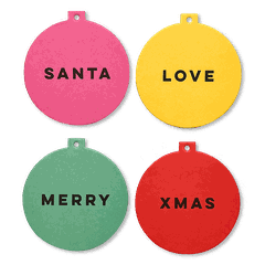 Lót ly "Xmas Baubles & Coasters" [2 loại]