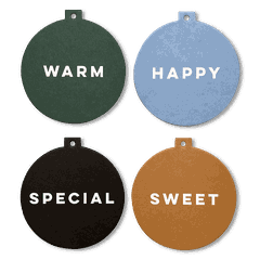 Lót ly "Xmas Baubles & Coasters" [2 loại]
