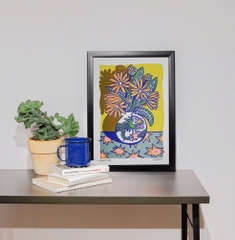 Tranh Riso A3 "Dragon Vase"