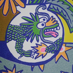 Tranh Riso A3 "Dragon Vase"