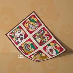 Bộ cờ kiêm thủ công "GÀ HEO CÁ CỌP" (Lắc Bầu Cua)