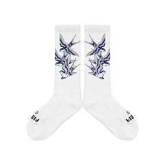 Graceful Wings Crew Socks by FISHE