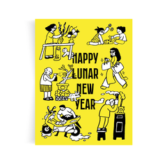 Bưu thiếp Riso "Happy Lunar New Year"