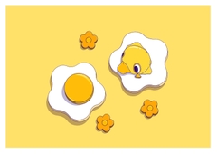 Rubber Duckie Food Postcard Set