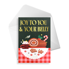 Thiệp "Joy To You & Your Belly"