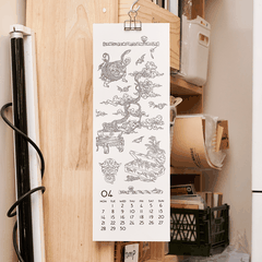Lịch Tattoo Risograph 2025