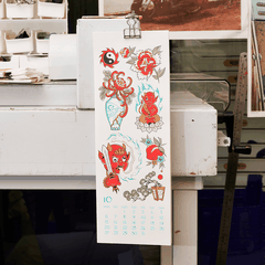 Lịch Tattoo Risograph 2025