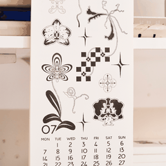Lịch Tattoo Risograph 2025