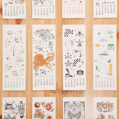 Lịch Tattoo Risograph 2025