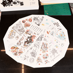 Lịch Tattoo Risograph 2025