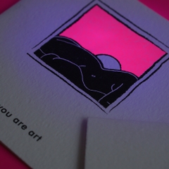 Thiệp Riso "Bodyscape Sunset"