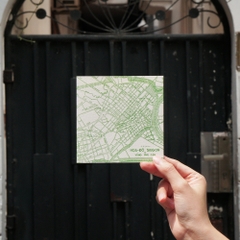 Thiệp Riso "Sài Gòn Map Green"