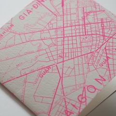 Thiệp "Sài Gòn Map Pink"