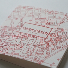 Thiệp "Sài Gòn Map Red"