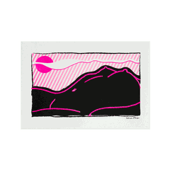 Tranh Riso A4 "Bodyscape Sunrise"