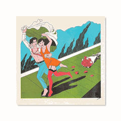Tranh Riso 24x24cm "Are We There Yet?"