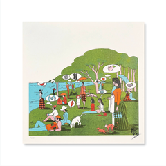 Tranh Riso 24x24cm "Take a chance of us"