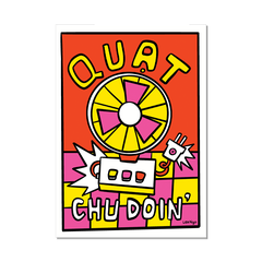 Tranh Riso A4 "Quạt Chu Doin"
