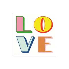 Tranh kỹ thuật số 20x20cm "LOVE" typo