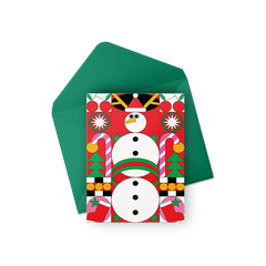 Thiệp "Snowman Graphic"