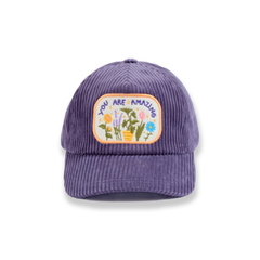 Embroidered Corduroy Spring Cap [3 colours]