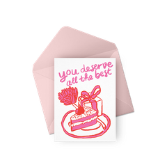 Thiệp Riso "You Deserve All The Best"