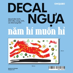 Decal Dán Kính "Ngựa Đỏ"