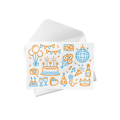 Thiệp "Party Doodle"